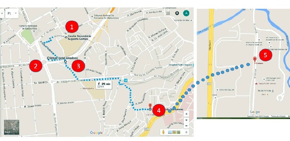 Mapa Arte Urbana matosinhos