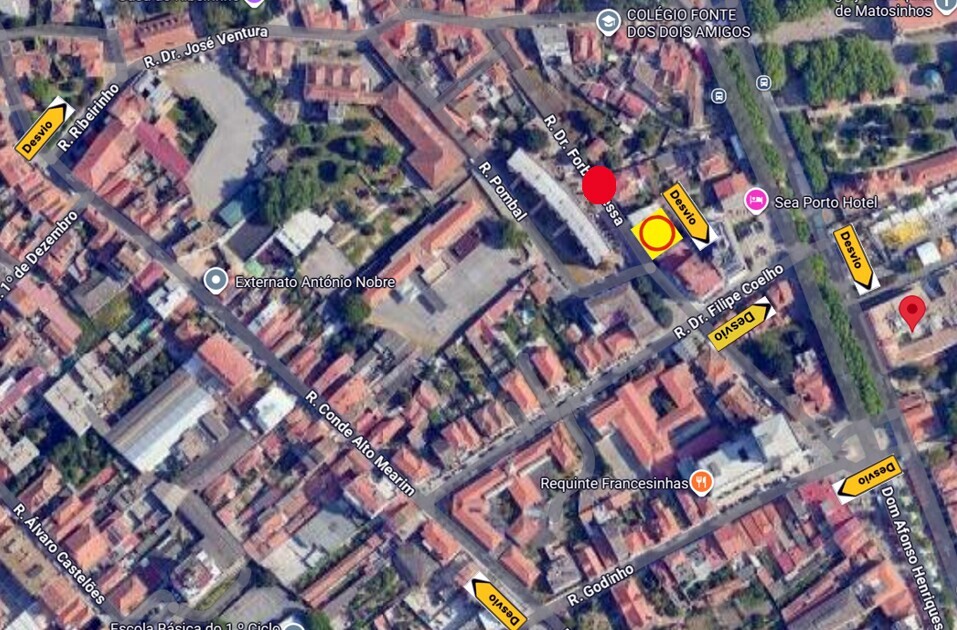 Aviso Rua Dr Forbes Bessa