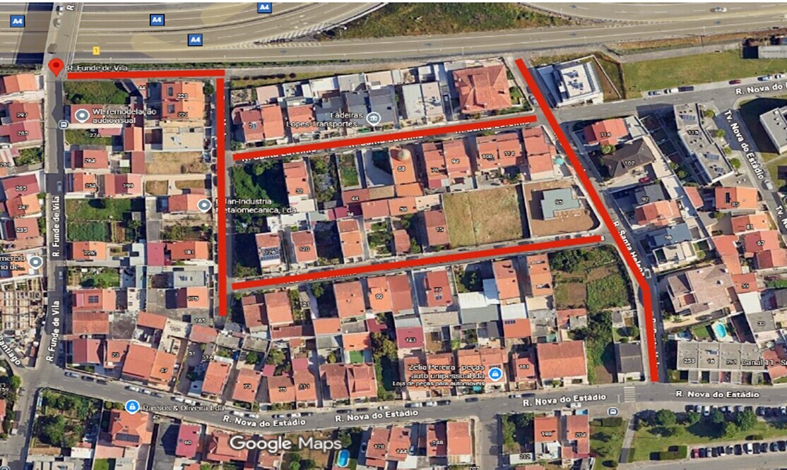 Aviso Rua Funde de Vila